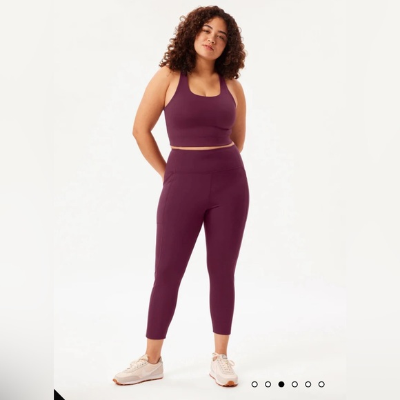 Girlfriend Collective Plum Paloma Racerback Bra - Picture 8 of 15